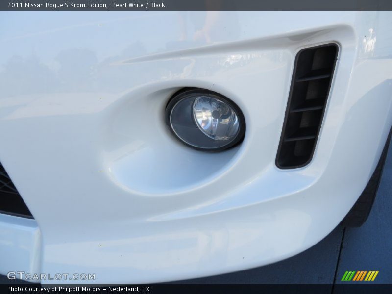 Pearl White / Black 2011 Nissan Rogue S Krom Edition