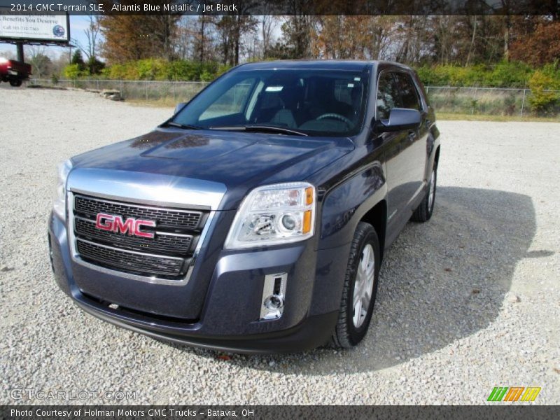 Atlantis Blue Metallic / Jet Black 2014 GMC Terrain SLE