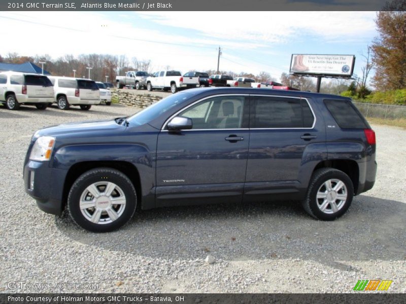 Atlantis Blue Metallic / Jet Black 2014 GMC Terrain SLE