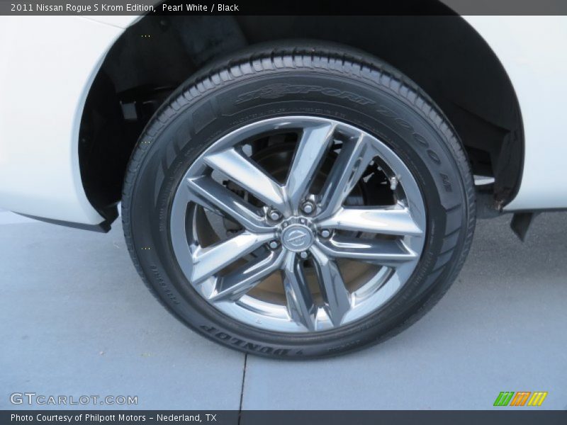 Pearl White / Black 2011 Nissan Rogue S Krom Edition