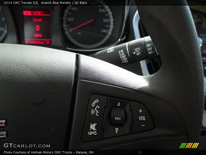 Atlantis Blue Metallic / Jet Black 2014 GMC Terrain SLE