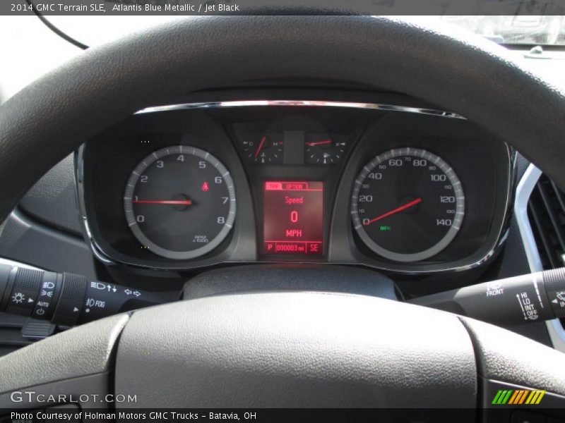 Atlantis Blue Metallic / Jet Black 2014 GMC Terrain SLE