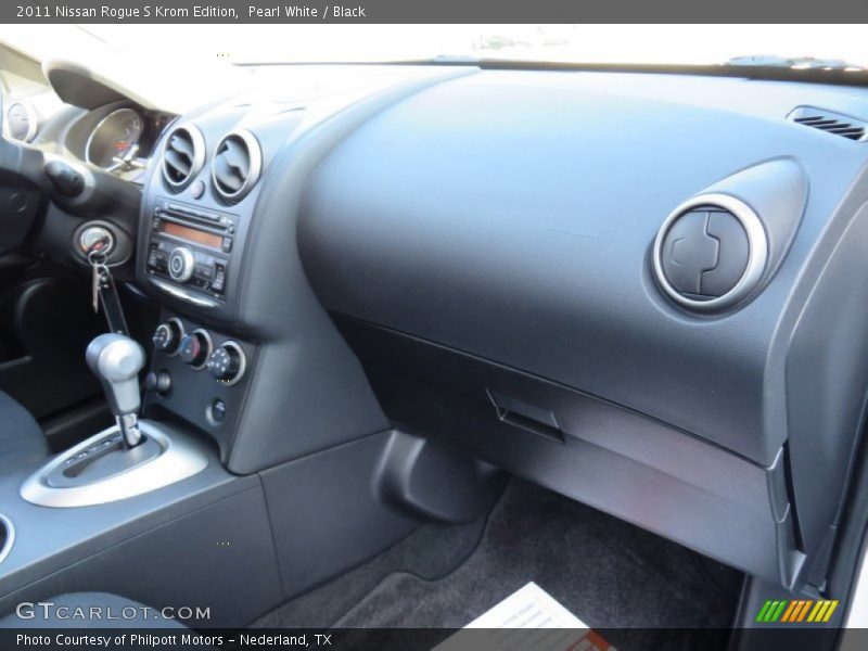 Pearl White / Black 2011 Nissan Rogue S Krom Edition