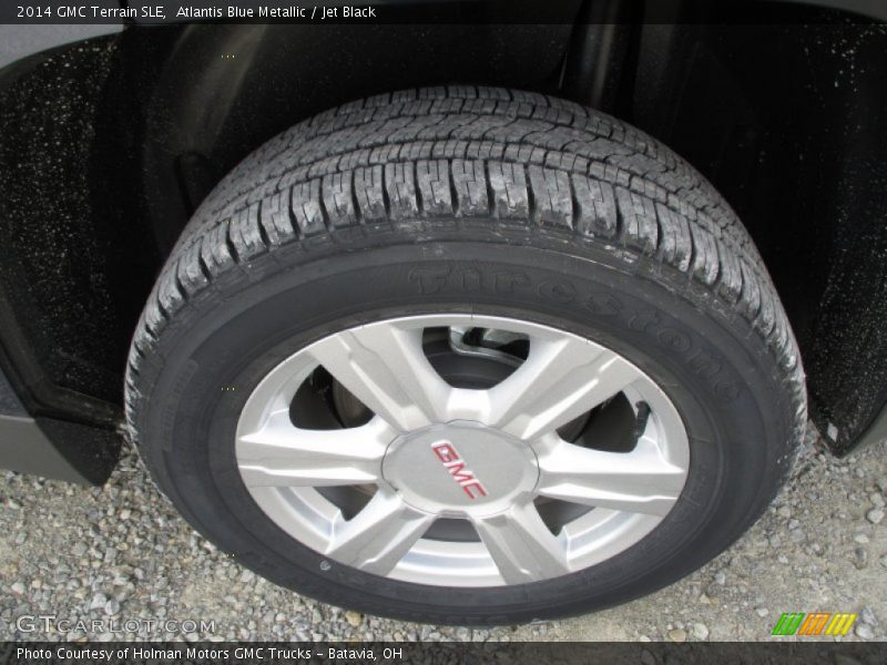 Atlantis Blue Metallic / Jet Black 2014 GMC Terrain SLE