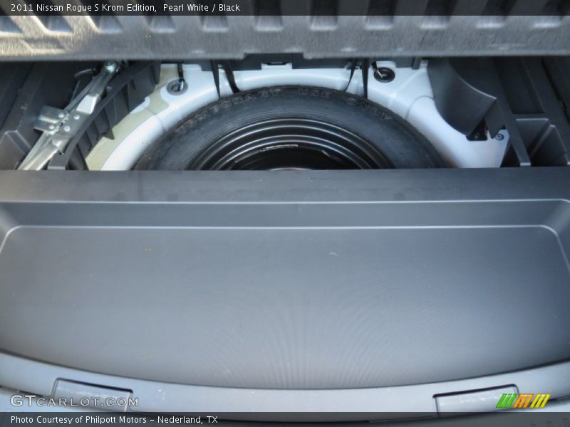 Pearl White / Black 2011 Nissan Rogue S Krom Edition