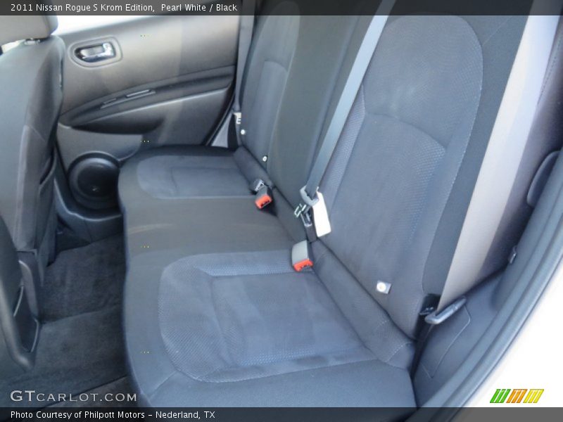 Pearl White / Black 2011 Nissan Rogue S Krom Edition