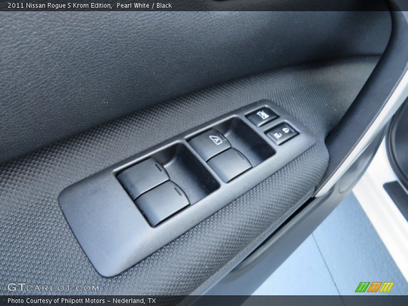 Pearl White / Black 2011 Nissan Rogue S Krom Edition