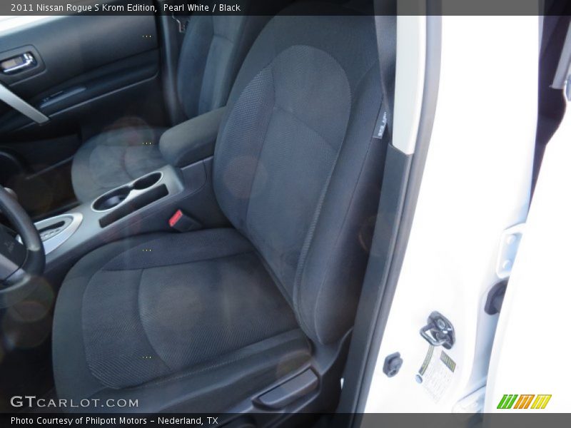 Pearl White / Black 2011 Nissan Rogue S Krom Edition