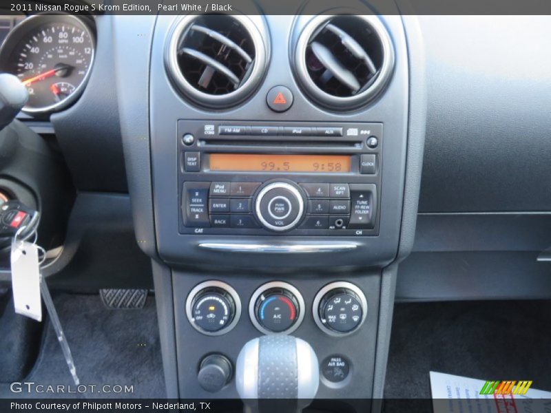 Pearl White / Black 2011 Nissan Rogue S Krom Edition