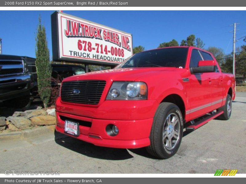 Bright Red / Black/Red Sport 2008 Ford F150 FX2 Sport SuperCrew