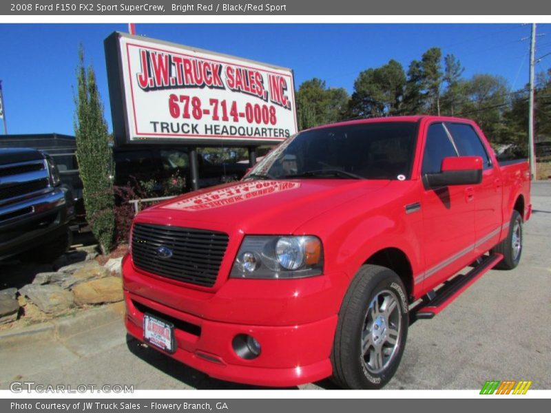 Bright Red / Black/Red Sport 2008 Ford F150 FX2 Sport SuperCrew