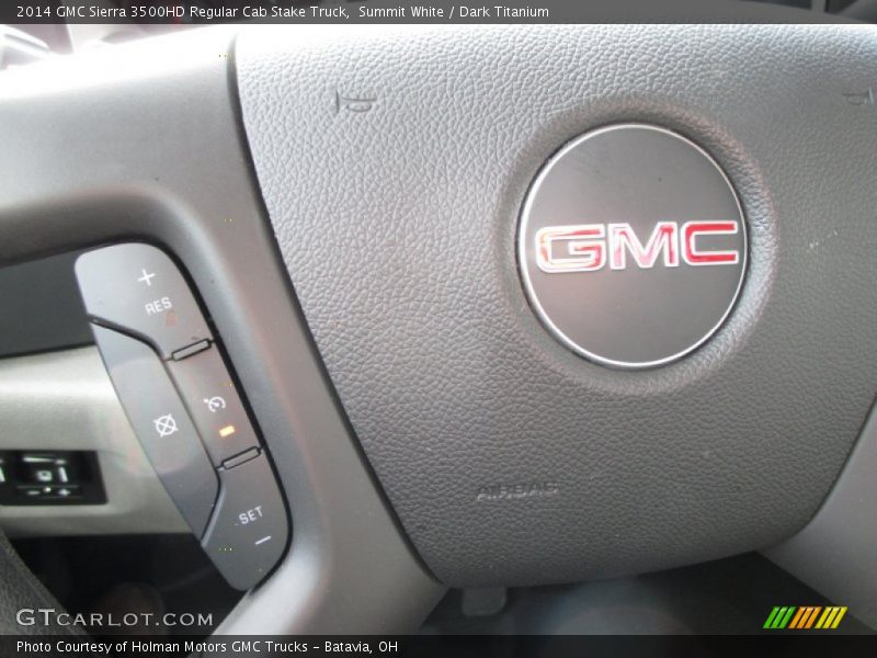 Summit White / Dark Titanium 2014 GMC Sierra 3500HD Regular Cab Stake Truck