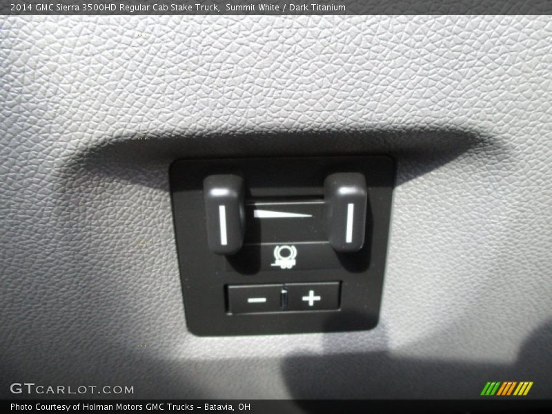 Summit White / Dark Titanium 2014 GMC Sierra 3500HD Regular Cab Stake Truck