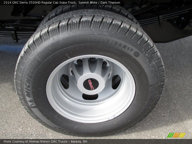 Summit White / Dark Titanium 2014 GMC Sierra 3500HD Regular Cab Stake Truck