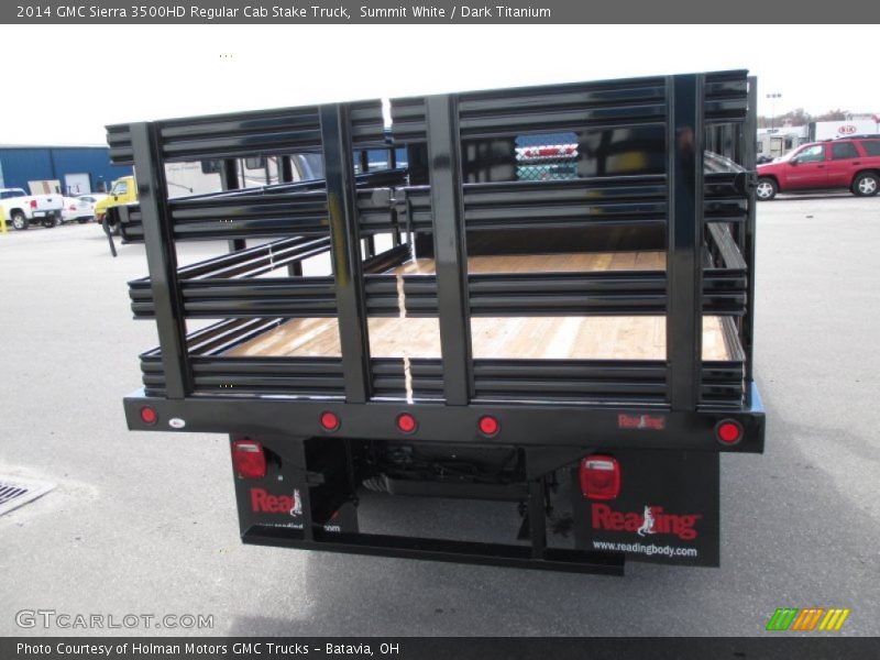 Summit White / Dark Titanium 2014 GMC Sierra 3500HD Regular Cab Stake Truck