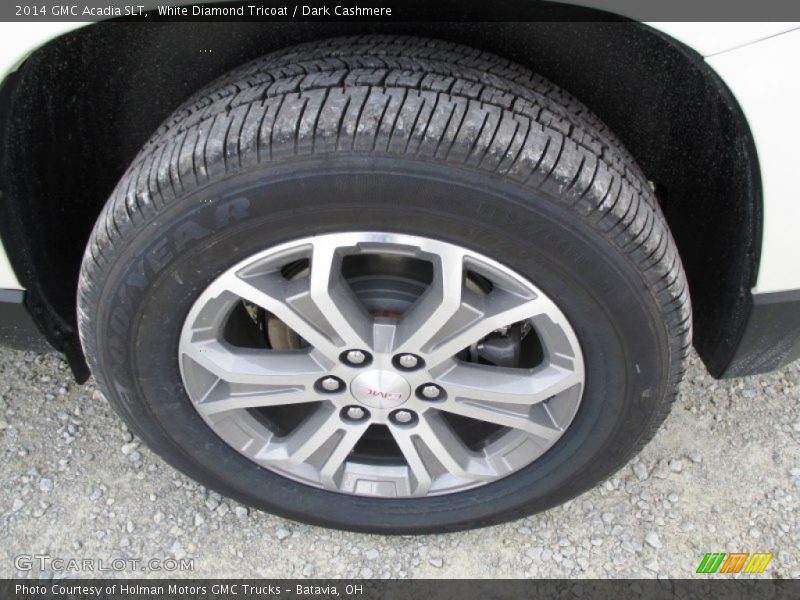 White Diamond Tricoat / Dark Cashmere 2014 GMC Acadia SLT