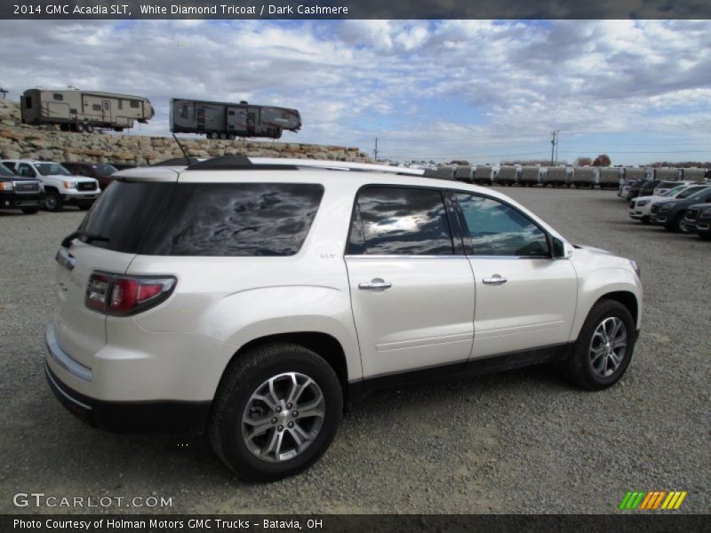 White Diamond Tricoat / Dark Cashmere 2014 GMC Acadia SLT