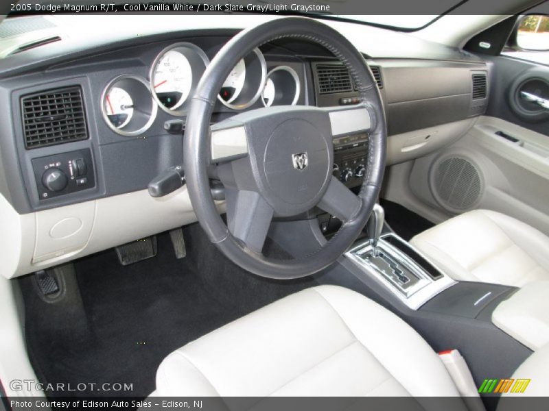 Cool Vanilla White / Dark Slate Gray/Light Graystone 2005 Dodge Magnum R/T