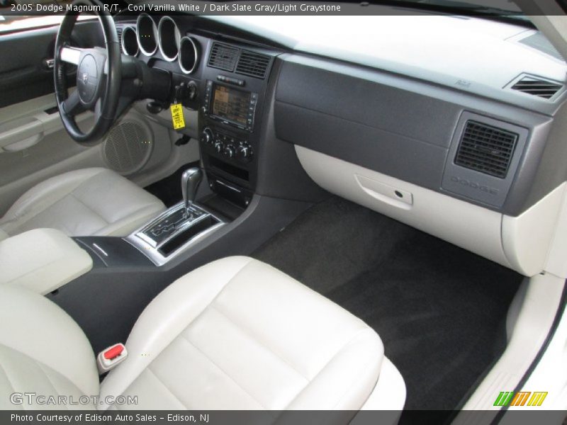 Cool Vanilla White / Dark Slate Gray/Light Graystone 2005 Dodge Magnum R/T