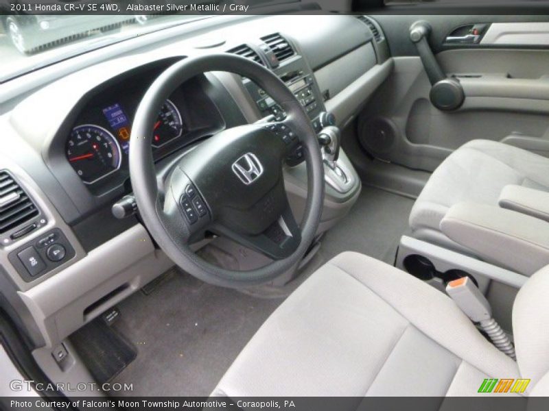 Alabaster Silver Metallic / Gray 2011 Honda CR-V SE 4WD