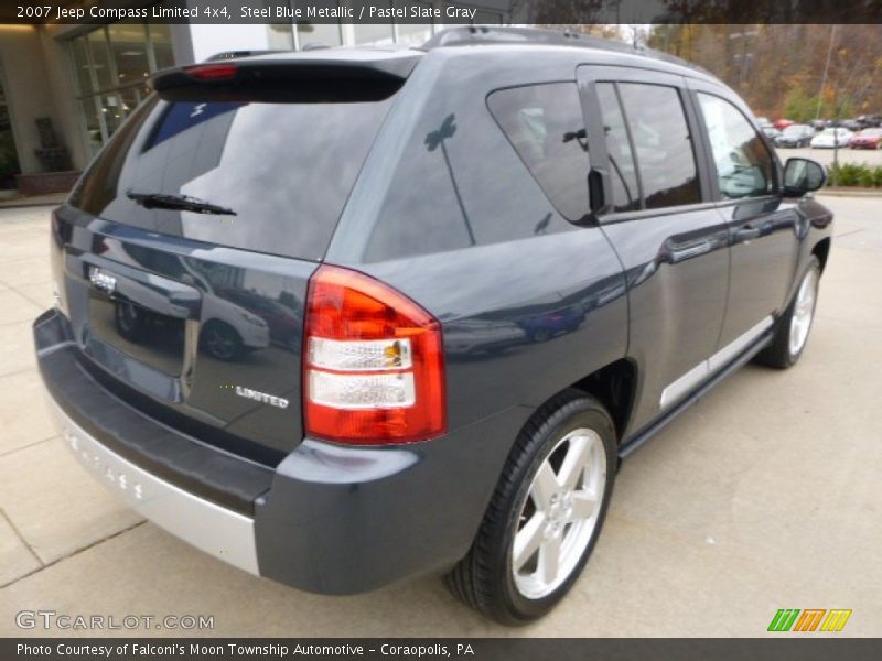 Steel Blue Metallic / Pastel Slate Gray 2007 Jeep Compass Limited 4x4