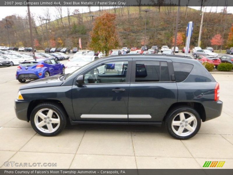 Steel Blue Metallic / Pastel Slate Gray 2007 Jeep Compass Limited 4x4