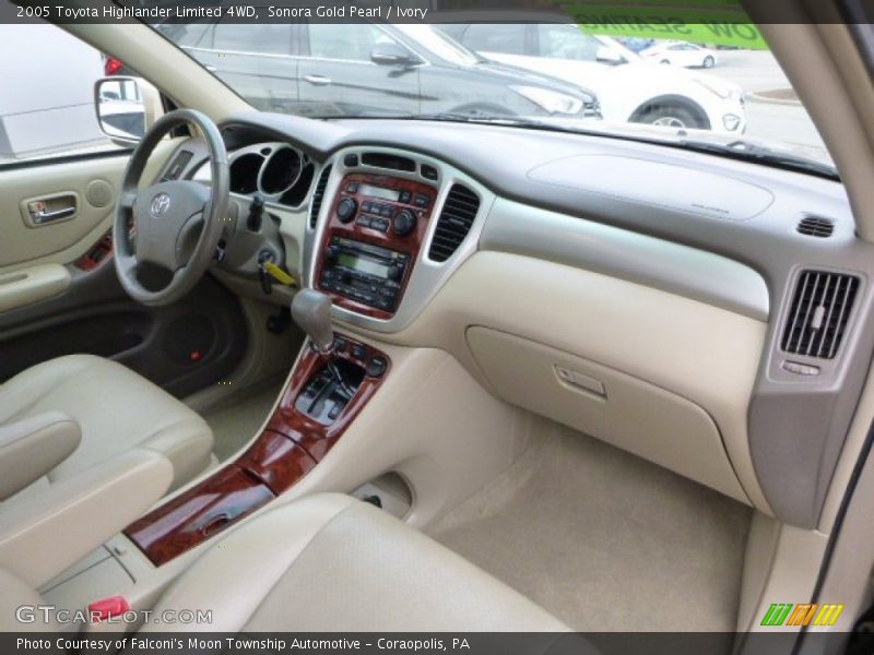 Sonora Gold Pearl / Ivory 2005 Toyota Highlander Limited 4WD