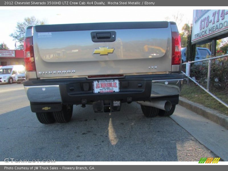 Mocha Steel Metallic / Ebony 2012 Chevrolet Silverado 3500HD LTZ Crew Cab 4x4 Dually