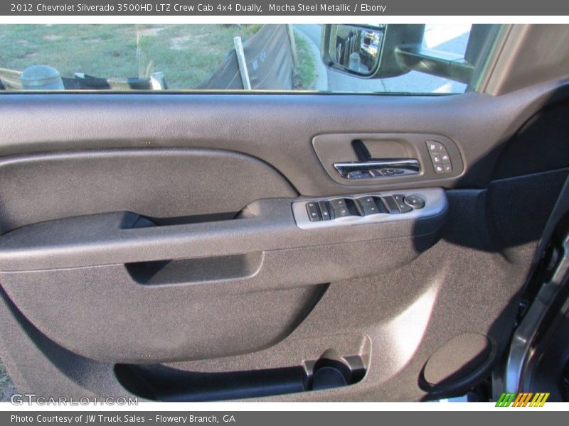 Mocha Steel Metallic / Ebony 2012 Chevrolet Silverado 3500HD LTZ Crew Cab 4x4 Dually