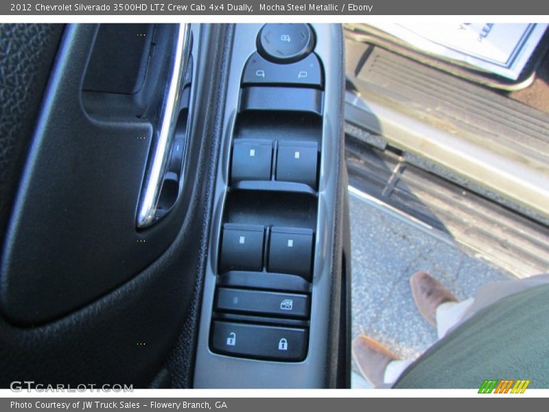Mocha Steel Metallic / Ebony 2012 Chevrolet Silverado 3500HD LTZ Crew Cab 4x4 Dually