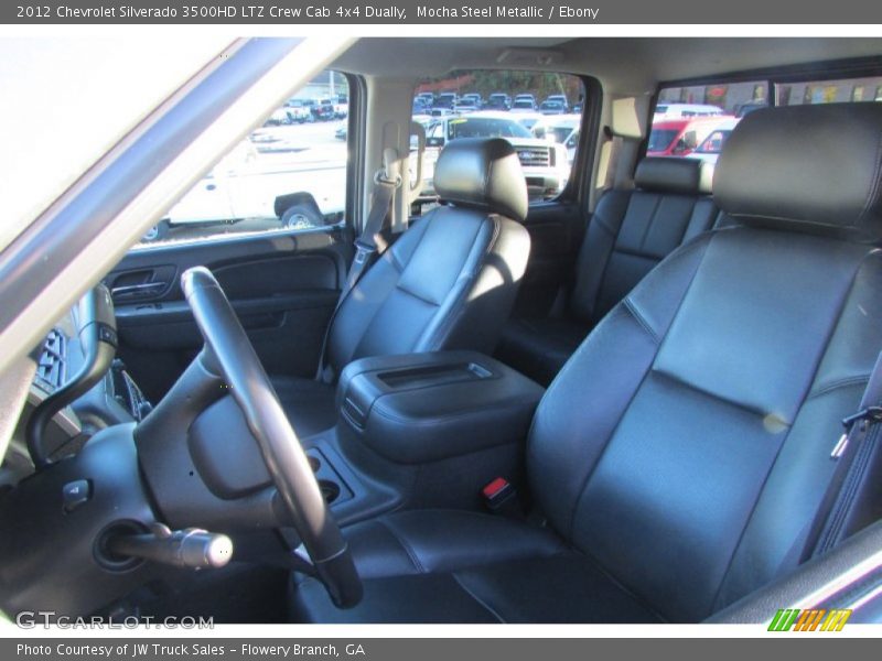 Mocha Steel Metallic / Ebony 2012 Chevrolet Silverado 3500HD LTZ Crew Cab 4x4 Dually
