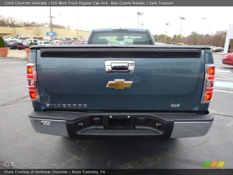 Blue Granite Metallic / Dark Titanium 2008 Chevrolet Silverado 1500 Work Truck Regular Cab 4x4