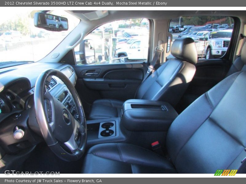 Mocha Steel Metallic / Ebony 2012 Chevrolet Silverado 3500HD LTZ Crew Cab 4x4 Dually