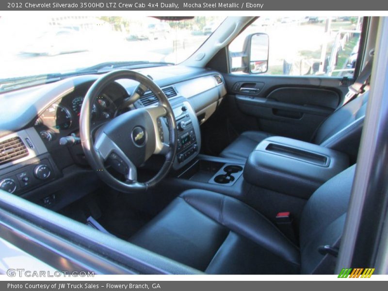 Mocha Steel Metallic / Ebony 2012 Chevrolet Silverado 3500HD LTZ Crew Cab 4x4 Dually