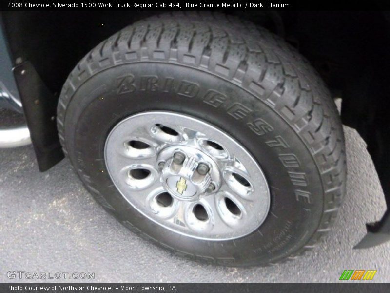 Blue Granite Metallic / Dark Titanium 2008 Chevrolet Silverado 1500 Work Truck Regular Cab 4x4