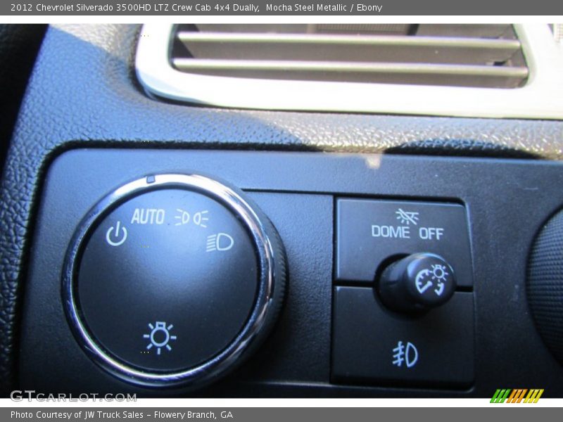 Mocha Steel Metallic / Ebony 2012 Chevrolet Silverado 3500HD LTZ Crew Cab 4x4 Dually