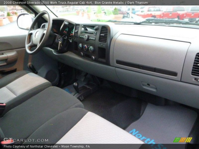 Blue Granite Metallic / Dark Titanium 2008 Chevrolet Silverado 1500 Work Truck Regular Cab 4x4