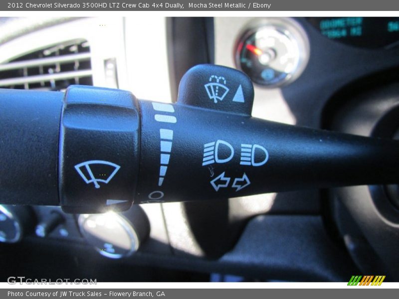 Mocha Steel Metallic / Ebony 2012 Chevrolet Silverado 3500HD LTZ Crew Cab 4x4 Dually