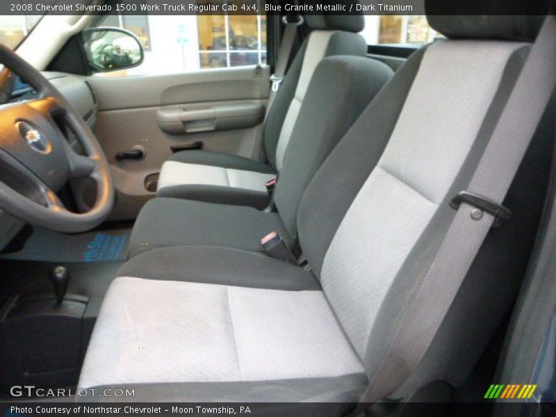 Blue Granite Metallic / Dark Titanium 2008 Chevrolet Silverado 1500 Work Truck Regular Cab 4x4