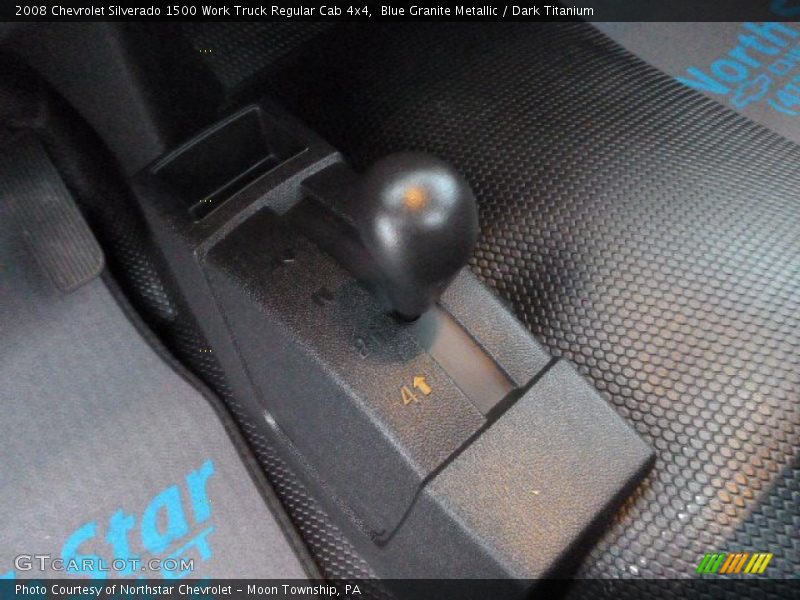 Blue Granite Metallic / Dark Titanium 2008 Chevrolet Silverado 1500 Work Truck Regular Cab 4x4