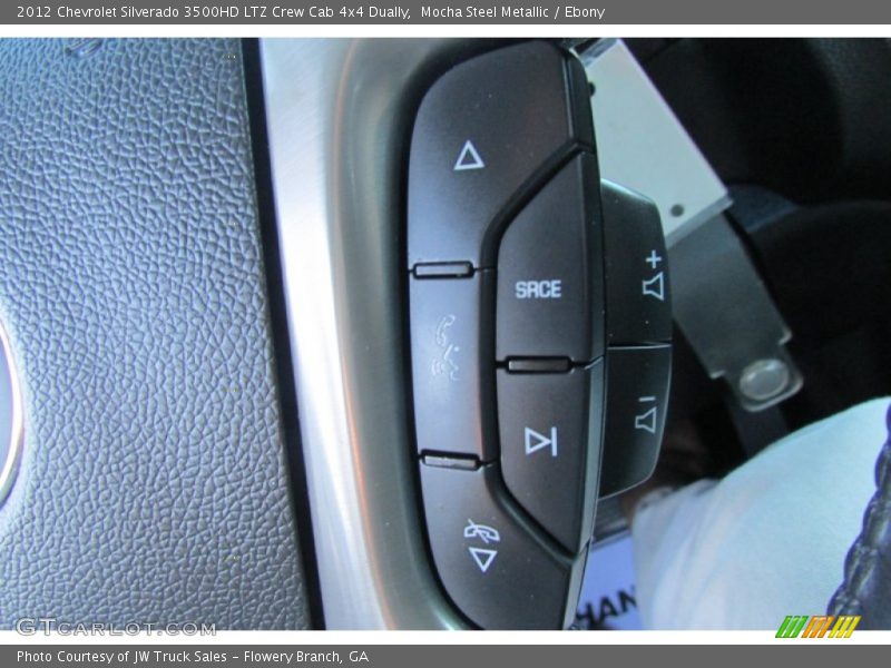 Mocha Steel Metallic / Ebony 2012 Chevrolet Silverado 3500HD LTZ Crew Cab 4x4 Dually