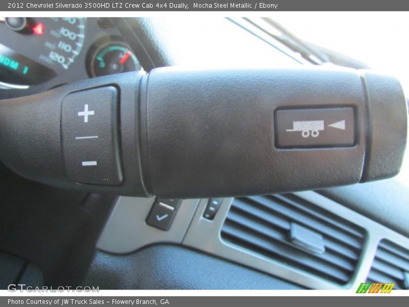 Mocha Steel Metallic / Ebony 2012 Chevrolet Silverado 3500HD LTZ Crew Cab 4x4 Dually