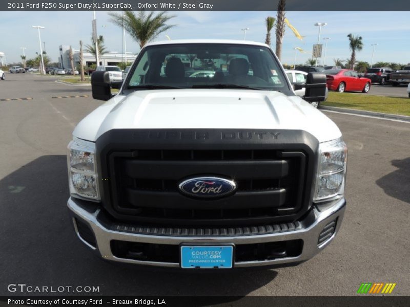 Oxford White / Steel Gray 2011 Ford F250 Super Duty XL SuperCab
