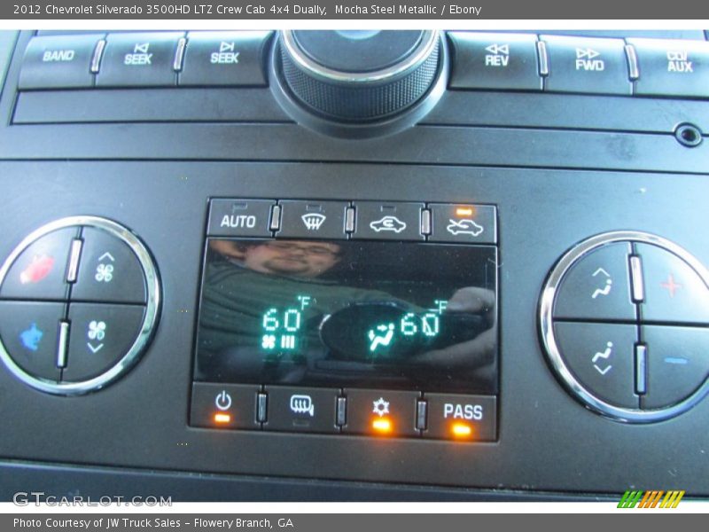 Mocha Steel Metallic / Ebony 2012 Chevrolet Silverado 3500HD LTZ Crew Cab 4x4 Dually