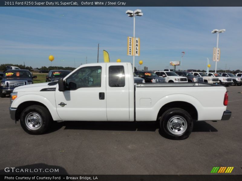 Oxford White / Steel Gray 2011 Ford F250 Super Duty XL SuperCab
