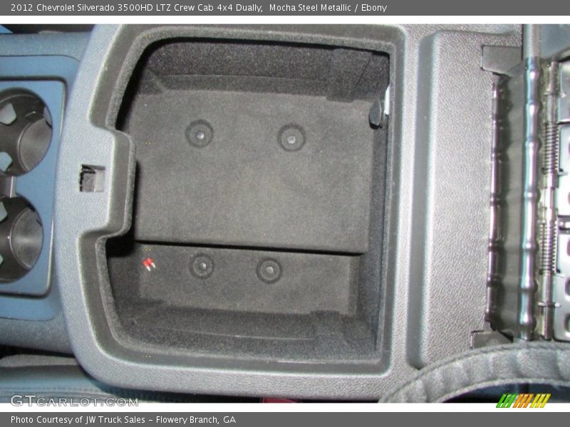 Mocha Steel Metallic / Ebony 2012 Chevrolet Silverado 3500HD LTZ Crew Cab 4x4 Dually