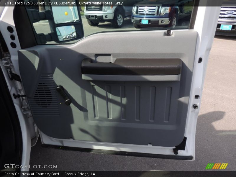 Oxford White / Steel Gray 2011 Ford F250 Super Duty XL SuperCab