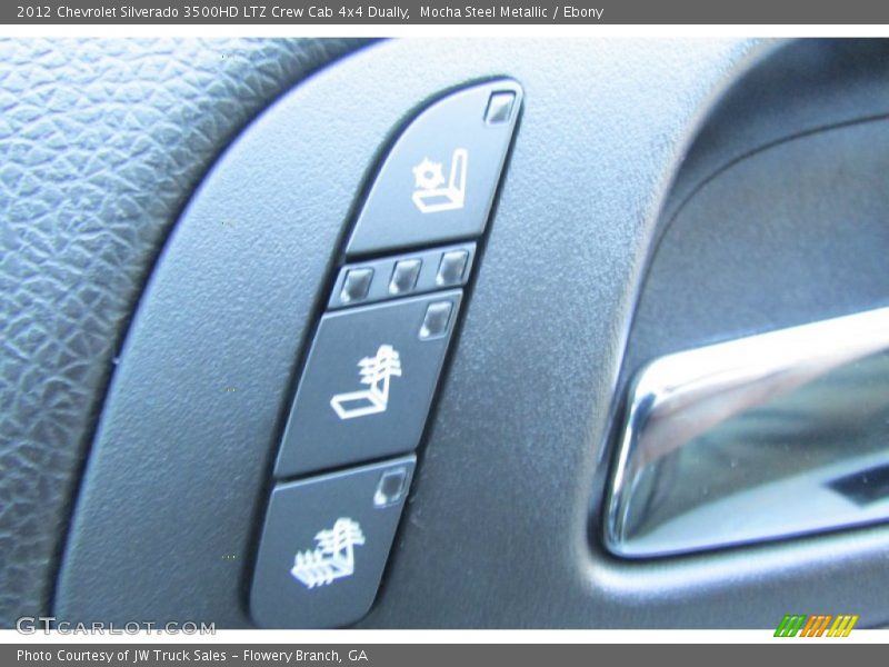 Mocha Steel Metallic / Ebony 2012 Chevrolet Silverado 3500HD LTZ Crew Cab 4x4 Dually