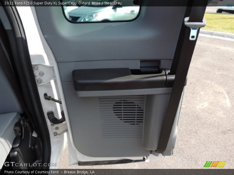 Oxford White / Steel Gray 2011 Ford F250 Super Duty XL SuperCab