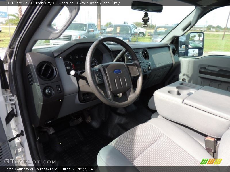 Oxford White / Steel Gray 2011 Ford F250 Super Duty XL SuperCab